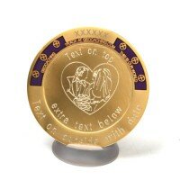 My Geocoin - with engraving - Satin Gold