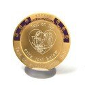 My Geocoin - mit Gravur - Satin Gold