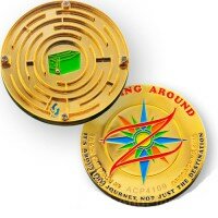 Round Maze Geocoin