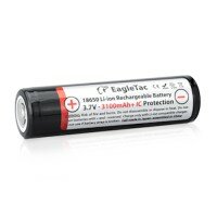 EagleTac 18650 accu - 3100mAh - button top