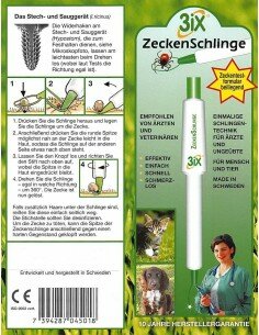 Zeckenschlinge - zuverlässige Methode zur Zeckenentfernung