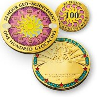 Geo-Achievement ® set 24 Hours 100 Caches