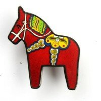 Dala Horse - Nils RE - Rot