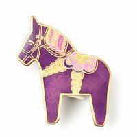 Dala Horse - Kalle RE - Purple