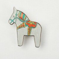 Dala Horse - Bjorn LE - Pearlwhite