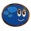 Bouncy Ball Geocoin - Bob - blau