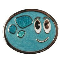 Bouncy Ball Geocoin - Benjamin - Pearlblauw