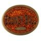 Bouncy Ball Geocoin - Beatrix - glitter orange