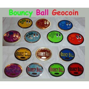 Bouncy Ball Geocoin - Set of 7