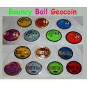 Bouncy Ball Geocoin - Set of 7