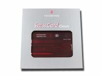 Werkzeug Karte - Victorinox SwissCard Classic (rot/transparent)