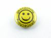 Geocaching Button Smiley gelb yellow