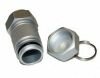 Geocaching Versteck Medium Tube wasserdicht silber