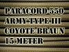 Allzweck Schnur, 15m - Wilson Tactical Paracord (coyote braun)