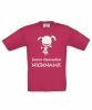 Junior Geocacher - Kinder Shirt, mit Name (pink)