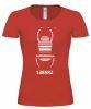 "Travel Bug", Girlie Shirt (rot)