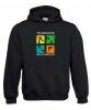 Groundspeak Logo, Kapuzen-Pullover mit Name (farbig)