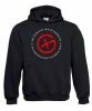 "Playground", Kapuzen-Pullover (schwarz/rot)