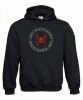 Lost Places Spider Kapuzen-Pullover (schwarz/rot) (L)