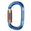 Ovalkarabiner, Twist Lock - Singing Rock Ozone (blau)