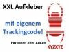 Travel Bug 16,5 cm - Aufkleber mit eigenem Trackingcode!