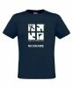 Groundspeak Logo, T-Shirt mit Name (blau)