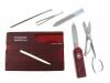 Werkzeug Karte - Victorinox SwissCard Classic (rot/transparent)